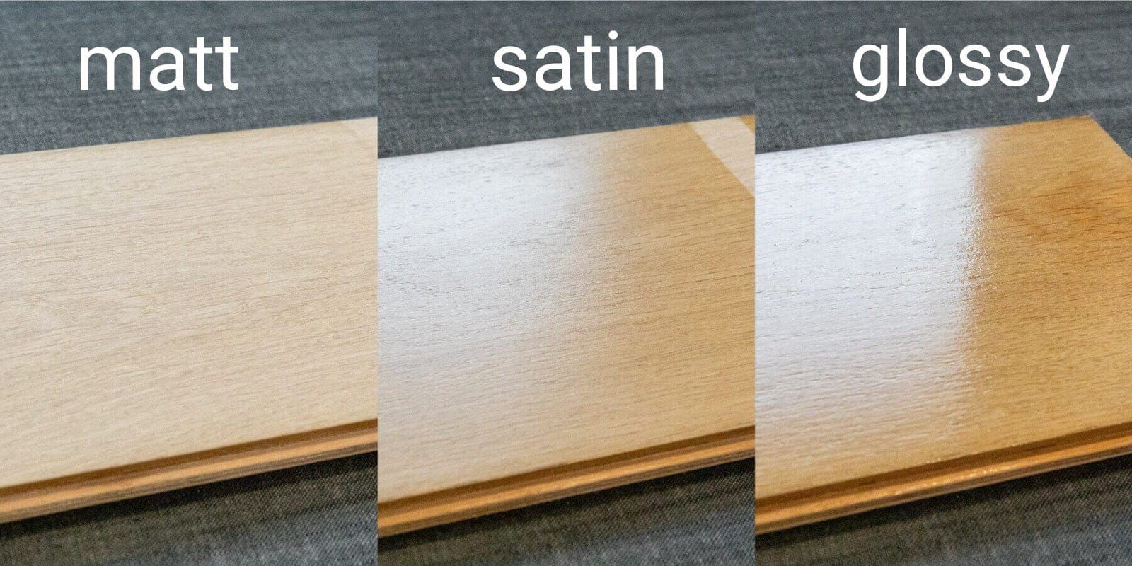 Varnish finish comparison