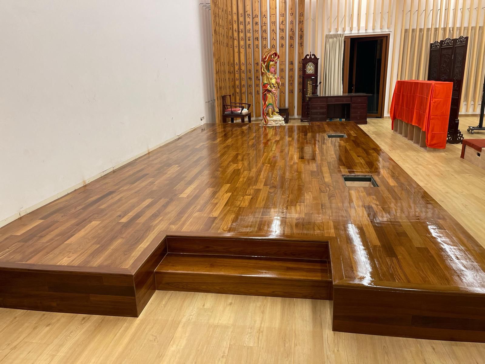 timber platform flooring project reference